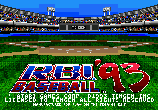 Заставка игры R.B.I. Baseball '93